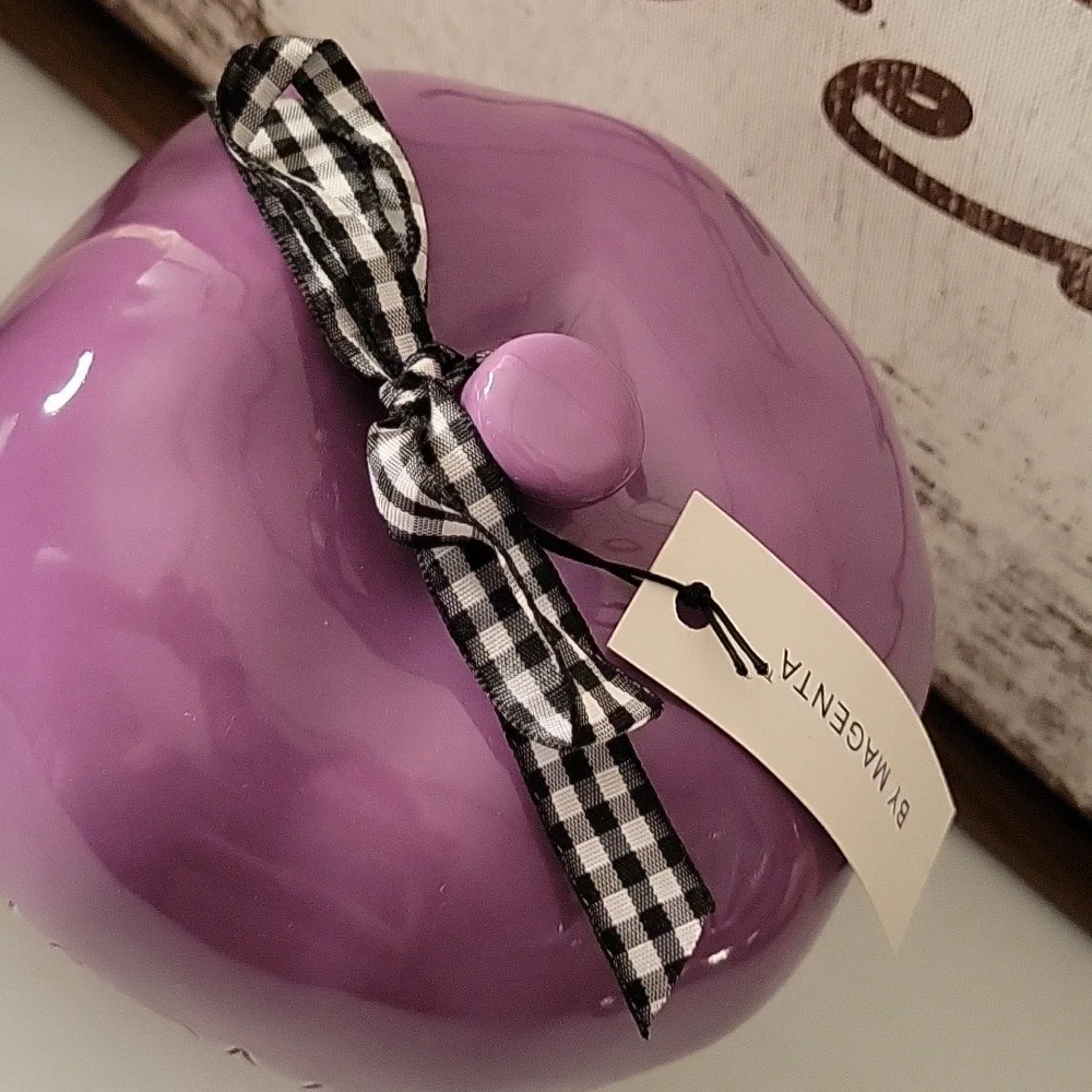 💜 Rae Dunn Purple Poison Apple Birdhouse Halloween